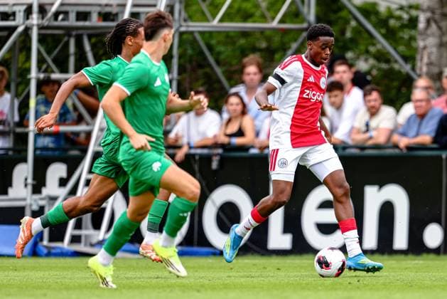 ERMELO , 04-07-2026 , Sportpark de Zanderij , season 2026 2027 , pre seasson , match between Ajax - Panathinaikos , picture shows Ajax player Mohamed Abdalla Ajax - Panathinaikos (friendly)  x204854622x Copyright: