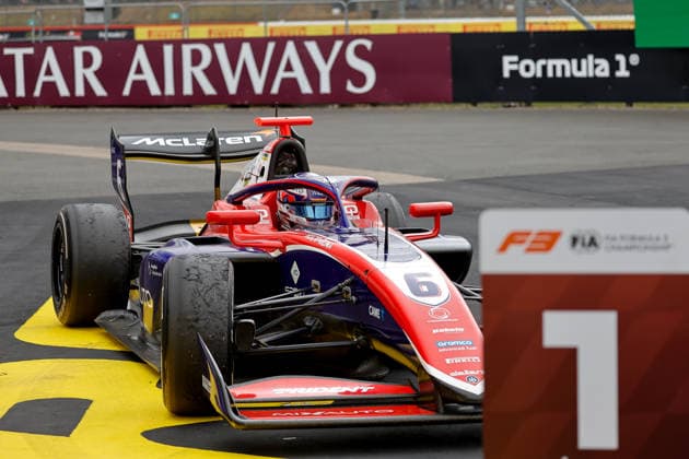 AUTO - FORMULA 3 2026 - SILVERSTONE 06 DE PALO Matteo (ita), Trident, Dallara F3 2025, portrait Celebration podium during the 5th round of the 2026 FIA Formula 3 Championship from July 3 to 5, 2026 on the Silverstone Circuit, in Silverstone, United Kingdom - SilverstoneUnited Kingdom  Copyright: xPauloxMariax