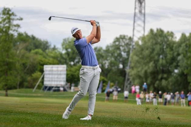 Matti Schmid (GER) auf dem Fairway, 37. BMW International Open 2026, Golf, DP World Tour, Herren, Finale, 05.07.2026 Eichenried Bayern Deutschland *** Matti Schmid (GER) on the fairway, 37th BMW International Open 2026, Golf, DP World Tour, Men s, Final, July 5, 2026, Eichenried, Bavaria, Germany Copyright: xkolbert-press ChristianxKolbertx
