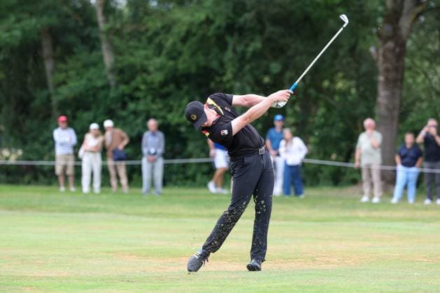 Finn Koelle (AM) (GER) auf dem Fairway 10, 37. BMW International Open 2026, Golf, DP World Tour, Herren, Finale, 05.07.2026 Eichenried Bayern Deutschland *** Finn Koelle (GER) on the 10th fairway, 37th BMW International Open 2026, Golf, DP World Tour, Men s, Final, July 5, 2026, Eichenried, Bavaria, Germany Copyright: xkolbert-press ChristianxKolbertx