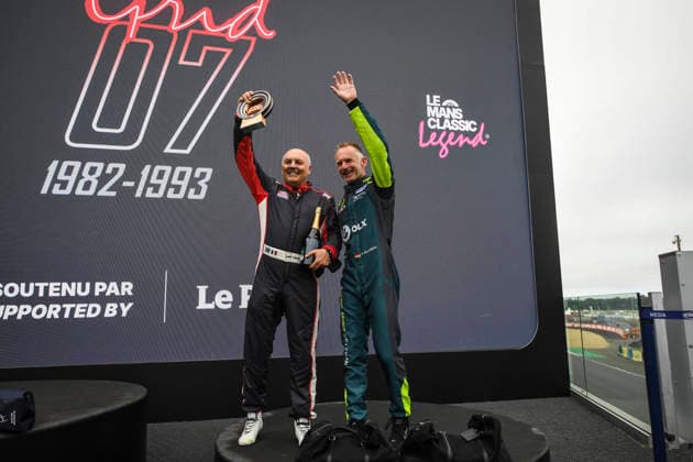 LE MANS CLASSIC SERIES 2026 - LE MANS CLASSIC LEGEND VERCOUTERE Ivan KELLENERS Ralf (Fra Ger), Porsche 962 C 1990, podium, portrait during the 2026 Le Mans Classic Legend, 4th round of the Le Mans Classic Series 2026, from July 02 to 05 in Circuit des 24h, in Le Mans, France - Le MansFrance  Copyright: xRAINIERxEHRHARDTx