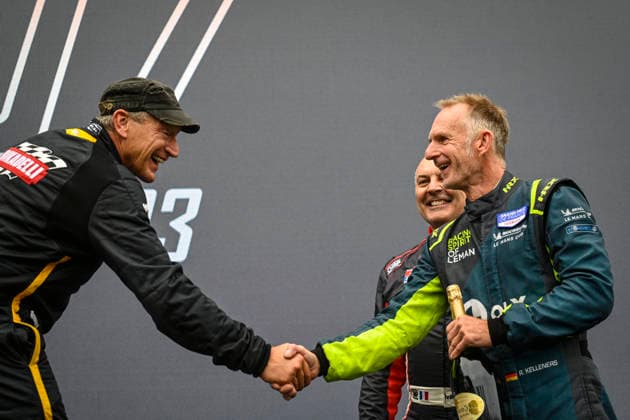 LE MANS CLASSIC SERIES 2026 - LE MANS CLASSIC LEGEND ABBELEN Klaus (Ger), Porsche 962 C 1991, Portrait and VERCOUTERE Ivan KELLENERS Ralf (Fra Ger), podium, portrait Porsche 962 C 1990, Action during the 2026 Le Mans Classic Legend, 4th round of the Le Mans Classic Series 2026, from July 02 to 05 in Circuit des 24h, in Le Mans, France - Le MansFrance  Copyright: xRAINIERxEHRHARDTx