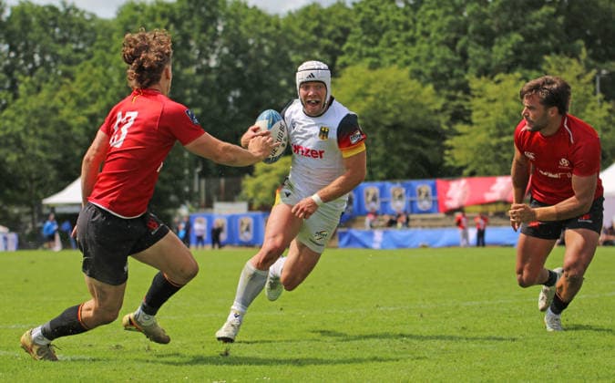 Rugby, Sevens, World Cup, Germany v Belgium