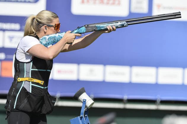 OTHER - Shooting - ISSF World Cup Shotgun Photo by IPA ABACAPRESS.COM86397882 - on the first day of the ISSF World Cup Shotgun competition at the Concaverde Shooting Range on July 5, 2025, in Lonato del Garda, Italy. Lonato del Garda Italy  Copyright: xIPAxSport ABACAx