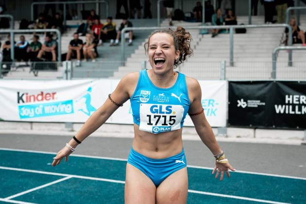 Schneider Rosina (TV Sulz, 1715, 100m Huerden Frauen), GER, Leichtathletik, Athletics, Deutsche Meisterschaften U18 U23, Wattenscheid, 04.07.2026, GER, Leichtathletik, Athletics, Deutsche Meisterschaften U18 U23, Wattenscheid, 04.07.2026 Wattenscheid *** Rosina Schneider, TV Sulz, 1715, Women s 100m Hurdles, GER, Track and Field, Athletics, German U18 and U23 Championships, Wattenscheid, July 4, 2026, GER, Track and Field, Athletics, German U18 and U23 Championships, Wattenscheid, July 4, 2026, Wattenscheid Copyright: xStefanxMayerx EP_SMR