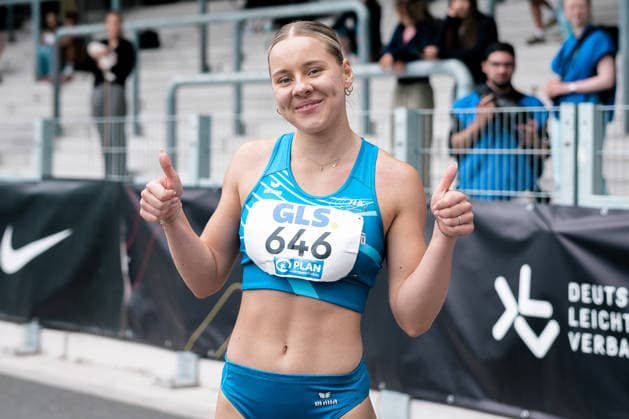Flotow Lia (1. LAV Rostock, 646, 100m Huerden Frauen), GER, Leichtathletik, Athletics, Deutsche Meisterschaften U18 U23, Wattenscheid, 04.07.2026, GER, Leichtathletik, Athletics, Deutsche Meisterschaften U18 U23, Wattenscheid, 04.07.2026 Wattenscheid *** Flotow Lia 1 LAV Rostock, 646, Women s 100m Hurdles, GER, Track and Field, Athletics, German U18 and U23 Championships, Wattenscheid, July 4, 2026, GER, Track and Field, Athletics, German U18 and U23 Championships, Wattenscheid, July 4, 2026, Wattenscheid Copyright: xStefanxMayerx EP_SMR
