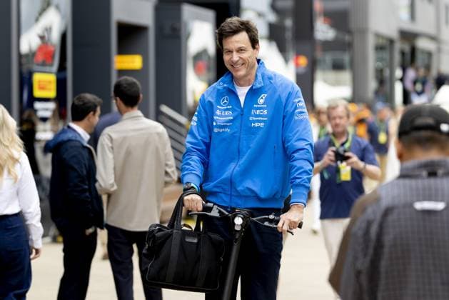 SILVERSTONE - Toto Wolff (Mercedes team principal) at the Silverstone circuit for the British Grand Prix. SANDER KONING ANP xVIxANPxSportx xxANPxIVx 562857171 originalFilename: 562857171.jpg