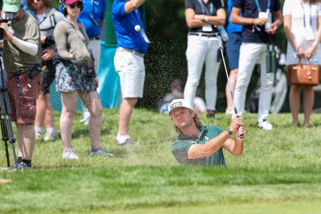 Freddy Schott (GER) schlaegt aus dem Bunker, Sand, 37. BMW International Open 2026, Golf, DP World Tour, Herren, Finale, 05.07.2026 Eichenried Bayern Deutschland *** Freddy Schott (GER) hits from the bunker, sand, 37 BMW International Open 2026, Golf, DP World Tour, Men s, Final, July 5, 2026, Eichenried, Bavaria, Germany Copyright: xkolbert-press ChristianxKolbertx
