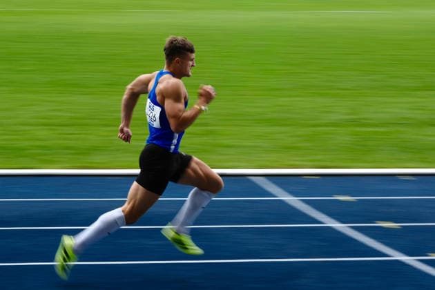 Deutsche Meisterschaften U23 U18; Bochum-Wattenscheid, 05.07.2026 Luca Koch (LAC Erdgas Chemnitz, SN) gewinnt das Finale über 110m Hürden und ist damit U18 deutscher Meister; Deutsche Meisterschaften U23 U18; Bochum-Wattenscheid, 05.07.2026 *** German U23 and U18 Championships, Bochum-Wattenscheid, July 5, 2026: Luca Koch of LAC Erdgas Chemnitz (SN) wins the 110-meter hurdles final and is thus the U18 German champion. German U23 and U18 Championships, Bochum-Wattenscheid, July 5, 2026 Copyright: xBEAUTIFULxSPORTS Piepenstockx