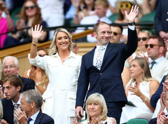 Laura Kenny and Jason Kenny in the Royal Box on Centre Court Wimbledon Tennis Championships, Day 7, The All England Lawn Tennis and Croquet Club, London, UK - 05 Jul 2026London The All England Lawn Tennis and United Kingdom  Copyright: xKieranxMcManus Shutterstockx 16976813i