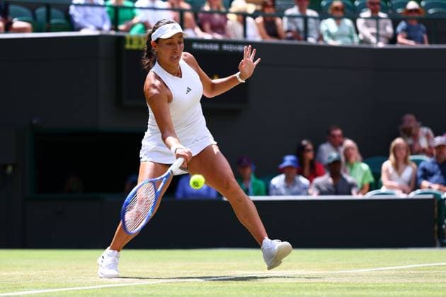 Jessica Pegula during her fourth round match Wimbledon Tennis Championships, Day 7, The All England Lawn Tennis and Croquet Club, London, UK - 05 Jul 2026London The All England Lawn Tennis and United Kingdom  Copyright: xJamesxMarsh Shutterstockx 16976811v