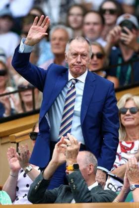 Geoff Hurst in the Royal Box on Centre Court Wimbledon Tennis Championships, Day 7, The All England Lawn Tennis and Croquet Club, London, UK - 05 Jul 2026London The All England Lawn Tennis and United Kingdom  Copyright: xKieranxMcManus Shutterstockx 16976813q