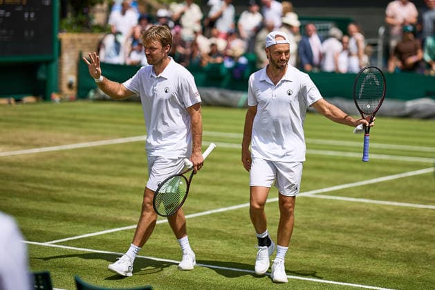July 5, 2026, London, London, Great Britain: Kevin Krawietz of Germany, Tim Puetz of Germany celebrates the win of the match during The Championships Wimbledon , 5.7.2026 in London (All England Lawn Tennis and Croquet Club), Great Britain Tennis 2026: Grand Slam: The Championships Wimbledon: 7th Day: 3rd Round: KRAWIETZ PUETZ 7:5 7:5 CABRAL MIEDLER  - ZUMAs343 20260705_zsp_s343_094 Copyright: xMathiasxSchulzx