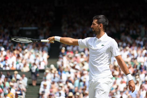 Novak Djokovic during his fourth round match Wimbledon Tennis Championships, Day 7, The All England Lawn Tennis and Croquet Club, London, UK - 05 Jul 2026London The All England Lawn Tennis and United Kingdom  Copyright: xKieranxMcManus Shutterstockx 16976813u