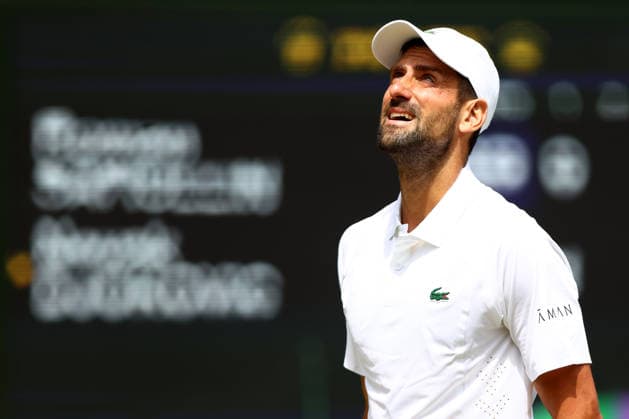 Novak Djokovic during his fourth round match Wimbledon Tennis Championships, Day 7, The All England Lawn Tennis and Croquet Club, London, UK - 05 Jul 2026London The All England Lawn Tennis and United Kingdom  Copyright: xKieranxMcManus Shutterstockx 16976813ae