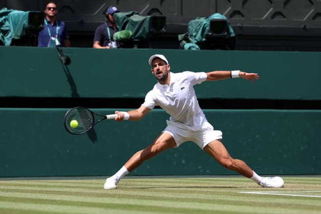 Novak Djokovic during his fourth round match Wimbledon Tennis Championships, Day 7, The All England Lawn Tennis and Croquet Club, London, UK - 05 Jul 2026London The All England Lawn Tennis and United Kingdom  Copyright: xKieranxMcManus Shutterstockx 16976813aw