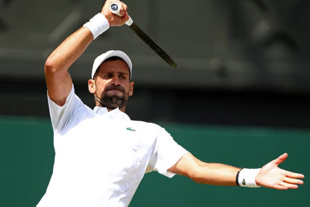 Novak Djokovic during his fourth round match Wimbledon Tennis Championships, Day 7, The All England Lawn Tennis and Croquet Club, London, UK - 05 Jul 2026London The All England Lawn Tennis and United Kingdom  Copyright: xKieranxMcManus Shutterstockx 16976813ay