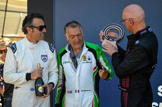 LE MANS CLASSIC SERIES 2026 - LE MANS CLASSIC LEGEND MACARI Joe FRANCHITTI Dario (Gbr Gbr), Maserati MC12 GT1 2005, podium, portrait with FISKEN Gregor (Gbr), Aston Martin DBR9 2006 during the 2026 Le Mans Classic Legend, 4th round of the Le Mans Classic Series 2026, from July 02 to 05 in Circuit des 24h, in Le Mans, France - Le MansFrance  Copyright: xRAINIERxEHRHARDTx