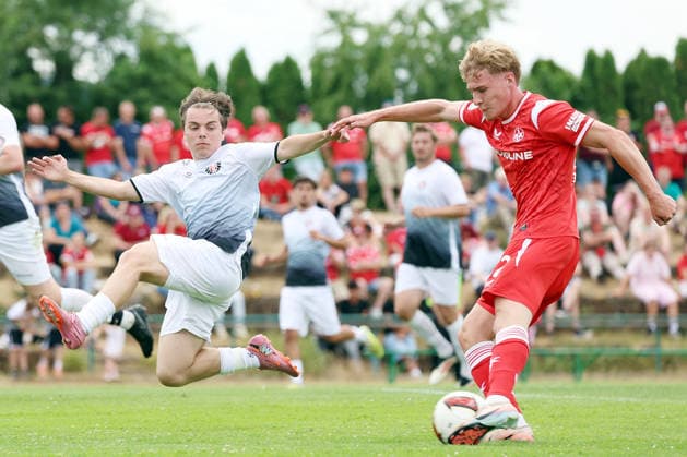 05.07.2026, xrekx, Fussball Testspiel, TSG Kaiserslautern - 1.FC Kaiserslautern v.l. Mika Haas (1.FC Kaiserslautern) (DFL DFB REGULATIONS PROHIBIT ANY USE OF PHOTOGRAPHS as IMAGE SEQUENCES and or QUASI-VIDEO) Kaiserslautern *** July 5, 2026, xrekx, Soccer Friendly Match, TSG Kaiserslautern 1 FC Kaiserslautern v l Mika Haas 1 FC Kaiserslautern DFL DFB REGULATIONS PROHIBIT ANY USE OF PHOTOGRAPHS as IMAGE SEQUENCES and or QUASI-VIDEO Kaiserslautern