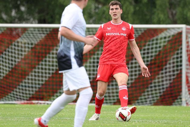 05.07.2026, xrekx, Fussball Testspiel, TSG Kaiserslautern - 1.FC Kaiserslautern v.l. Jacob Rasmussen (1.FC Kaiserslautern) (DFL DFB REGULATIONS PROHIBIT ANY USE OF PHOTOGRAPHS as IMAGE SEQUENCES and or QUASI-VIDEO) Kaiserslautern *** July 5, 2026, xrekx, Soccer Friendly Match, TSG Kaiserslautern vs. 1. FC Kaiserslautern, l Jacob Rasmussen, 1. FC Kaiserslautern. DFL and DFB regulations prohibit any use of photographs as image sequences and or quasi-video. Kaiserslautern