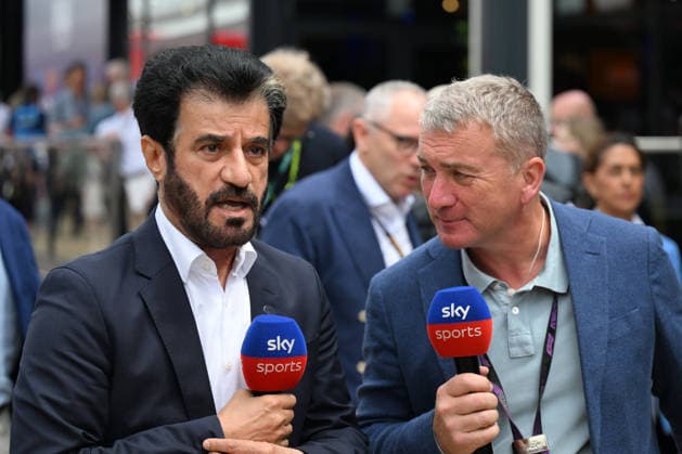 RECORD DATE NOT STATED 5th July 2026; Silverstone Circuit, Northamptonshire, England; FIA Formula 1 2026 British F1 Grand Prix; Race Day; Mohammed Ben Sulayem in the paddock SimonxWest