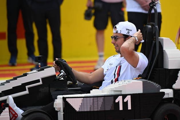 RECORD DATE NOT STATED 5th July 2026; Silverstone Circuit, Northamptonshire, England; FIA Formula 1 2026 British F1 Grand Prix; Race Day; Sergio Perez of Cadillac during the lego car race SimonxWest
