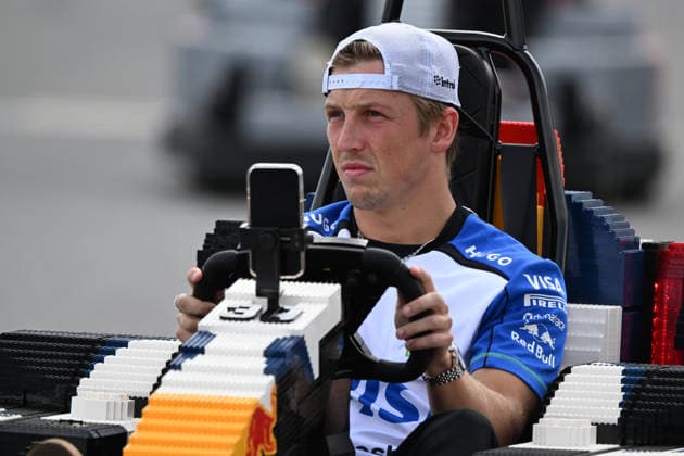 RECORD DATE NOT STATED 5th July 2026; Silverstone Circuit, Northamptonshire, England; FIA Formula 1 2026 British F1 Grand Prix; Race Day; Liam Lawson of Racing Bulls during the lego car race SimonxWest
