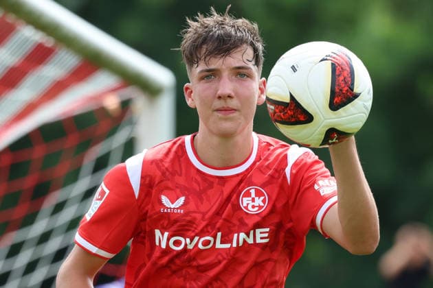 05.07.2026, xrekx, Fussball Testspiel, TSG Kaiserslautern - 1.FC Kaiserslautern v.l. Owen Gibs (1.FC Kaiserslautern) (DFL DFB REGULATIONS PROHIBIT ANY USE OF PHOTOGRAPHS as IMAGE SEQUENCES and or QUASI-VIDEO) Kaiserslautern *** July 5, 2026, xrekx, Soccer Friendly Match, TSG Kaiserslautern 1 FC Kaiserslautern v l Owen Gibs 1 FC Kaiserslautern DFL DFB REGULATIONS PROHIBIT ANY USE OF PHOTOGRAPHS as IMAGE SEQUENCES and or QUASI-VIDEO Kaiserslautern