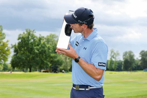 Winner der 37. BMW International Open, Michael Hollick (RSA), 37. BMW International Open 2026, Golf, DP World Tour, Herren, Finale, 05.07.2026 Eichenried Bayern Deutschland *** Winner of the 37th BMW International Open, Michael Hollick (RSA), 37th BMW International Open 2026, Golf, DP World Tour, Men s, Final, July 5, 2026, Eichenried, Bavaria, Germany Copyright: xkolbert-press ChristianxKolbertx