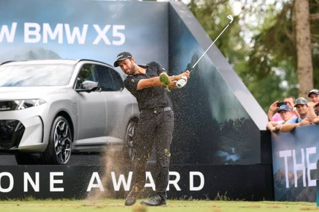 Thomas Rosenmueller (GER) am Abschlag,Tee 17, 37. BMW International Open 2026, Golf, DP World Tour, Herren, Finale, 05.07.2026 Eichenried Bayern Deutschland *** Thomas Rosenmueller (GER) teeing off at Tee 17, 37th hole, 2026 BMW International Open, Golf, DP World Tour, Men s, Final Round, July 5, 2026, Eichenried, Bavaria, Germany Copyright: xkolbert-press ChristianxKolbertx