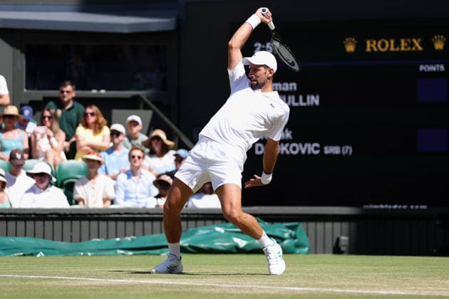 Novak Djokovic during his fourth round match Wimbledon Tennis Championships, Day 7, The All England Lawn Tennis and Croquet Club, London, UK - 05 Jul 2026London The All England Lawn Tennis and United Kingdom  Copyright: xKieranxMcManus Shutterstockx 16976813cf