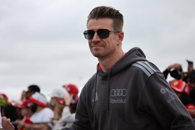 (27) Nico Hulkenberg (GER) - Audi Revolut F1 Team - Audi AR01 - Audi during Race day of Formula 1 Lenovo British Grand Prix 2026 at Silverstone Circuit in Silverstone, United Kingdom. Round 11 of the 2026 FIA Formula One World Championship, WM, Weltmeisterschaft held July 3-5, 2026. Silverstone Circuit, home of the British Grand Prix and birthplace of the Formula 1 World Championship in 1950, hosts a Sprint weekend for round eleven. This event weekend features the F1 Sprint format, with a Sprint Shootout and Sprint Race in addition to the standard qualifying session and Grand Prix. Formula 1 Lenovo British Grand Prix 2026 - Round 11 - Silverstone Circuit F1-2026-R11-GBR