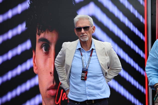 Damon Hill (GBR) 1996 F1 World Champion during Race day of Formula 1 Lenovo British Grand Prix 2026 at Silverstone Circuit in Silverstone, United Kingdom. Round 11 of the 2026 FIA Formula One World Championship, WM, Weltmeisterschaft held July 3-5, 2026. Silverstone Circuit, home of the British Grand Prix and birthplace of the Formula 1 World Championship in 1950, hosts a Sprint weekend for round eleven. This event weekend features the F1 Sprint format, with a Sprint Shootout and Sprint Race in addition to the standard qualifying session and Grand Prix. Formula 1 Lenovo British Grand Prix 2026 - Round 11 - Silverstone Circuit F1-2026-R11-GBR