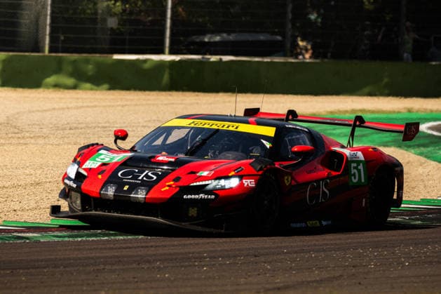 MOTORSPORTS - Endurance - ELMS - 4 Hours of Imola Photo by IPA ABACAPRESS.COM86406071 - AF Corse, Charles-Henri Samani (FRA), Conrad Laursen (DEN), Davide Rigon (ITA) – ELMS 4 Hours of Imola 2026. Autodromo Enzo e Dino Ferrari in Imola, Italy, on July 5, 2026. Imola Italy  Copyright: xIPAxSport ABACAx