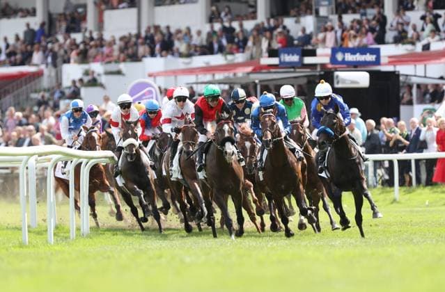 05.07.2026, GER,Reitsport, Rennen 8 IDEE 157. Deutsches Derby , Derby Meeting Hamburg - Galopprennen, Hamburger Renn-Club e.V., Galopprennbahn Hamburg Horn, Hamburg Rennen 8 IDEE 157. Deutsches Derby vl. Hengst Dardanos ( 15) geritten von Wladimir Panov, Hengst Salitos (IRE) ( 03) geritten von Bauyrzhan Murzabayev, Hengst Chiefland (IRE) ( 11) geritten von Cieren Fallon *** July 5, 2026, GER, Equestrian Sports, Race 8 IDEE 157 German Derby, Derby Meeting Hamburg Horse Racing, Hamburger Renn Club e.V., Hamburg Horn Racetrack, Hamburg Race 8 IDEE 157 German Derby: Stallion Dardanos 15 ridden by Wladimir Panov, Stallion Salitos IRE 03 ridden by Bauyrzhan Murzabayev, Stallion Chiefland IRE 11 ridden by Cieren Fallon nordphotoxGmbHx xTauchnitz nph00059