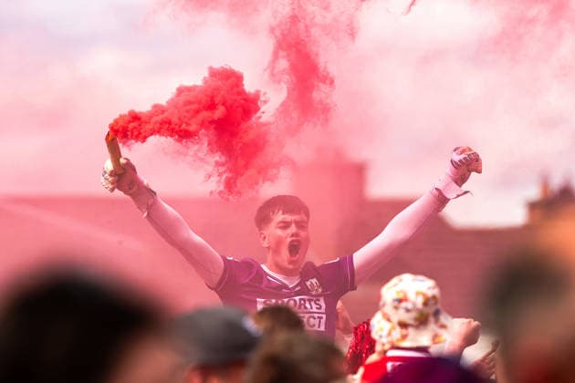 Sport Bilder des Tages Electric Ireland GAA All-Ireland Minor Football Championship Final, Cedral St. Conleth s Park, Kildare 5 7 2026 Cork vs Tyrone Cork s Rory Twohig celebrates Rory Twohig celebrates 5 7 2026  Copyright: xBryanxKeanex BK1_3082 copy