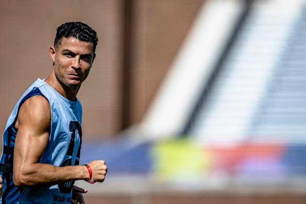 DALLAS - Cristiano Ronaldo of Portugal during the 2026 World Cup, Portugal training at Washburne Soccer and Track Stadium on July 5, 2026 in Dallas, United States. (Photo by Stefan Koops EYE4IMAGES DeFodi Images) - *** DALLAS: Cristiano Ronaldo of Portugal during the 2026 World Cup; Portugal training at Washburne Soccer and Track Stadium on July 5, 2026, in Dallas, United States. Photo by Stefan Koops, EYE4IMAGES, DeFodi Images