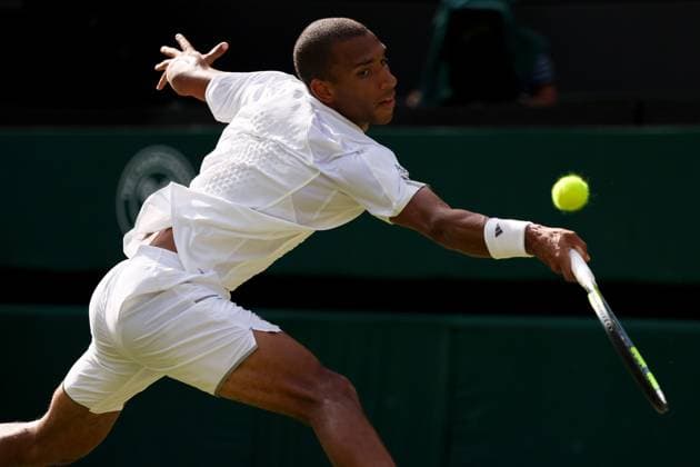 Felix Auger-Aliassime during his Round of 16 match Wimbledon Tennis Championships, Day 7, The All England Lawn Tennis and Croquet Club, London, UK - 05 Jul 2026London The All England Lawn Tennis and United Kingdom  Copyright: xEllaxLing Shutterstockx 16976808be