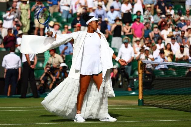 Naomi Osaka ahead of her fourth round match Wimbledon Tennis Championships, Day 7, The All England Lawn Tennis and Croquet Club, London, UK - 05 Jul 2026London The All England Lawn Tennis and United Kingdom  Copyright: xJamesxMarsh Shutterstockx 16976811cy