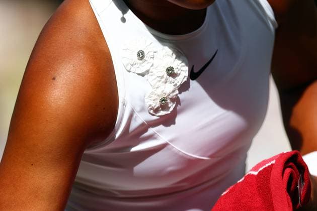Tennis dress detail of Naomi Osaka Wimbledon Tennis Championships, Day 7, The All England Lawn Tennis and Croquet Club, London, UK - 05 Jul 2026London The All England Lawn Tennis and United Kingdom  Copyright: xJamesxMarsh Shutterstockx 16976811dm