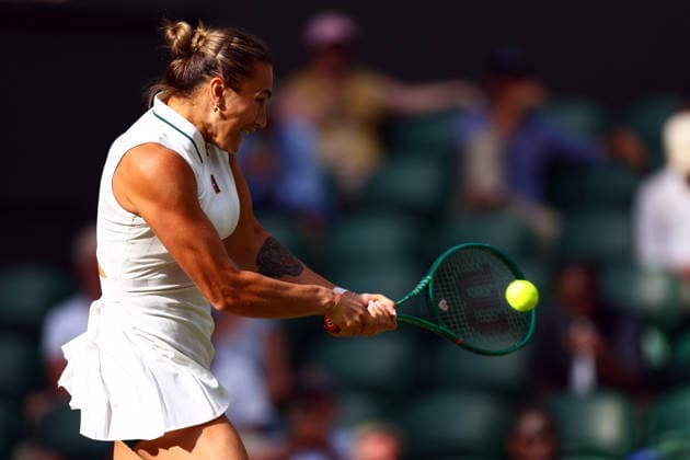 Aryna Sabalenka during her fourth round match Wimbledon Tennis Championships, Day 7, The All England Lawn Tennis and Croquet Club, London, UK - 05 Jul 2026London The All England Lawn Tennis and United Kingdom  Copyright: xJamesxMarsh Shutterstockx 16976811dn