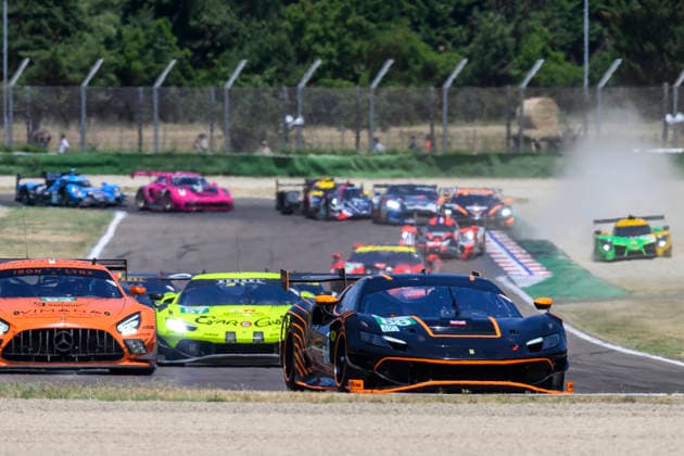 July 5, 2026, Imola, Bologna, Italy: GR RACING 86 (WAINWRIGHT, HANAFIN, JANSEN) at turn 7 during the 2026 ELMS 4 Hours of Imola at Enzo and Dino Ferrari circuit in Imola (Bologna, Italy), 4th round of European Le Mans Series 2026 season..Credit: ZUMA Press Motorsports 2026: ELMS 4 Hours Of Imola: RACE  - ZUMAr158 20260705_aap_r158_063 Copyright: xRiccardoxRighettix