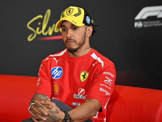 Formula 1, Post Race Press Conf, Silverstone, UK, 05 July, 2026. 05 July 2026. Post Race Drivers press conference, PK, Pressekonferenz with 1st Charles Leclerc, Ferrari, 2nd, George Russell, Mercedes, 3rd Lewis Hamilton, Ferrari at the Formula 1 Pirelli British Grand Prix at Silverstone, Northamptonshire, UK., Credit:Lee Floyd Lee Floyd - B3214 Avalon UK, Northamptonshire, London, Silverstone  Copyright: xLeexFloydx xLeexFloydx-xB3214x xAvalonx 1114635284