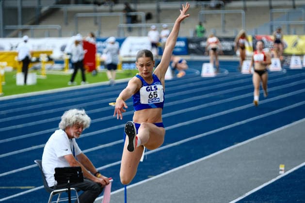 Sport Themen der Woche KW27 Sport Bilder des Tages Deutsche Meisterschaften U23 U18; Bochum-Wattenscheid, 05.07.2026 Carla Keller (TSV 05 Reichenbach, BA) ; Deutsche Meisterschaften U23 U18; Bochum-Wattenscheid, 05.07.2026 *** German U23 and U18 Championships, Bochum-Wattenscheid, July 5, 2026 Carla Keller, TSV 05 Reichenbach, BA German U23 and U18 Championships, Bochum-Wattenscheid, July 5, 2026 Copyright: xBEAUTIFULxSPORTS Piepenstockx