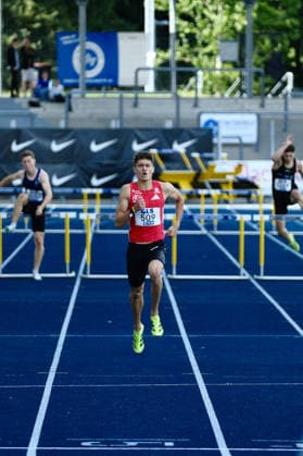 Deutsche Meisterschaften U23 U18; Bochum-Wattenscheid, 05.07.2026 Owe Fischer-Breiholz (Königsteiner LV, HE) gewinnt die 400m Hürden der Männer im U23 Finale deutlich; Deutsche Meisterschaften U23 U18; Bochum-Wattenscheid, 05.07.2026 *** German U23 and U18 Championships, Bochum-Wattenscheid, July 5, 2026: Owe Fischer Breiholz of Königsteiner LV (HE) wins the men’s 400-meter hurdles by a wide margin in the U23 final. German U23 and U18 Championships, Bochum-Wattenscheid, July 5, 2026 Copyright: xBEAUTIFULxSPORTS Piepenstockx