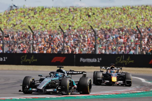 F1 - BRITISH GRAND PRIX 2026 63 RUSSELL George (gbr), Mercedes AMG F1 Team W17, action during the Formula 1 British Grand Prix 2026, 9th round of the 2026 Formula One World Championship, WM, Weltmeisterschaft from July 3 to 5, 2026 on the Silverstone Circuit, in Silverstone, United Kingdom - SilverstoneUnited Kingdom  Copyright: xDPPIx