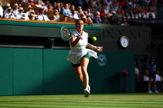 Aryna Sabalenka during her fourth round match Wimbledon Tennis Championships, Day 7, The All England Lawn Tennis and Croquet Club, London, UK - 05 Jul 2026London The All England Lawn Tennis and United Kingdom  Copyright: xJamesxMarsh Shutterstockx 16976811fg