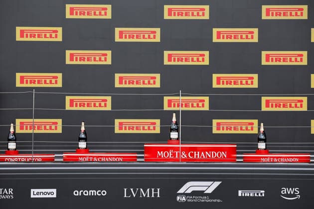 F1 - BRITISH GRAND PRIX 2026 Podium celebration during the Formula 1 British Grand Prix 2026, 9th round of the 2026 Formula One World Championship, WM, Weltmeisterschaft from July 3 to 5, 2026 on the Silverstone Circuit, in Silverstone, United Kingdom - SilverstoneUnited Kingdom  Copyright: xPauloxMariax