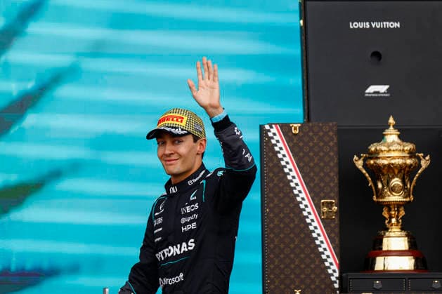 Silverstone, : Motorsport: FIA F1 Grand Prix of Britain on July, 5, 2026, Silverstone, Motorsport: FIA F1 Grand Prix of Britain (Photo by Juergen Tap) 63 RUSSELL George (gbr), Mercedes AMG F1 Team Silverstone GBR *** Silverstone, Motorsport: FIA F1 Grand Prix of Britain on July 5, 2026, Silverstone, Motorsport: FIA F1 Grand Prix of Britain Photo by Juergen Tap 63 RUSSELL George (GBR), Mercedes AMG F1 Team, Silverstone, GBR