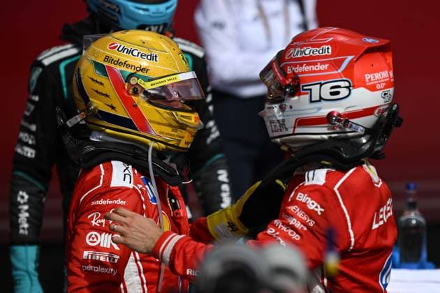 Charles Leclerc wins British Grand Prix NORTHAMPTONSHIRE, UNITED KINGDOM - JULY 5: Lewis Hamilton of Ferrari finishes third in the British Grand Prix, the ninth round of the 2026 Formula 1 World Championship, WM, Weltmeisterschaft at the Silverstone Circuit in Silverstone, Northamptonshire, United Kingdom, on July 5, 2026. Rasid Necati Aslim Anadolu Northamptonshire United Kingdom. Editorial use only. Please get in touch for any other usage.  Copyright: x2026xAnadoluxRasidxNecatixAslimx